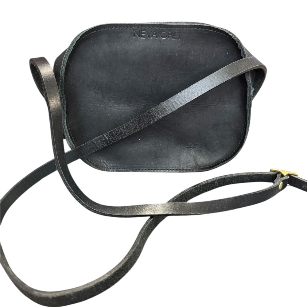 Neva Opet Black Leather Crossbody Bag